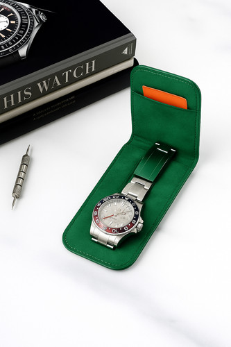 Green leather handmade luxury - green,