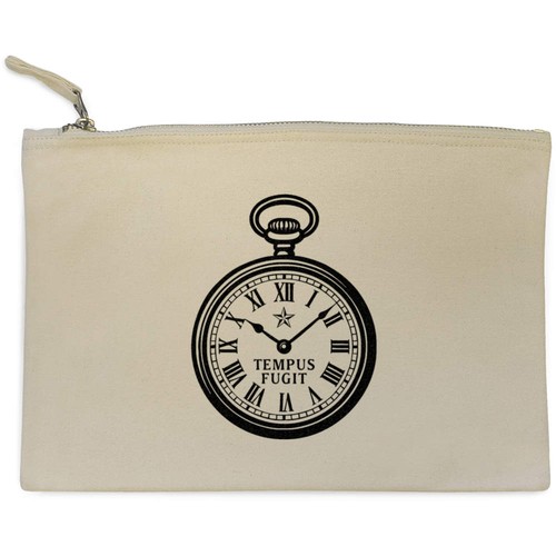Pocket watch canvas zip - canvas,