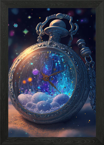 Pocket watch framed wall art - framed,