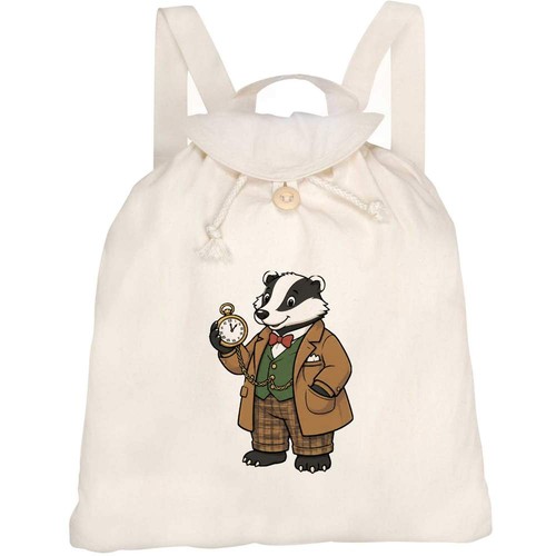 Badger with pocket watch - 'badger, watch'
