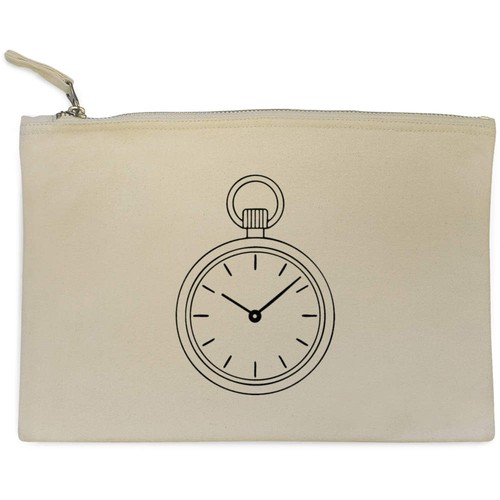 Pocket watch canvas - watch', clutch