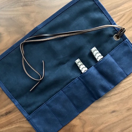 Navy blue waxed canvas brown - navy,