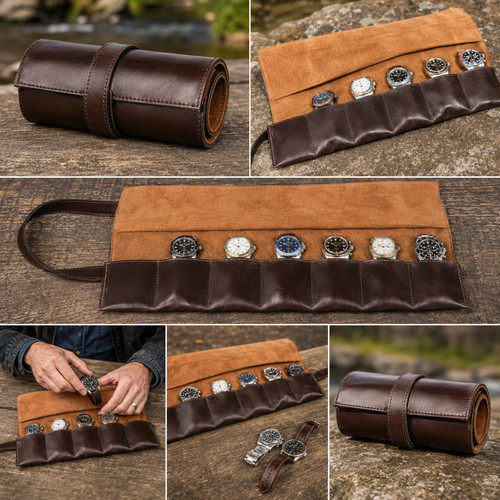 Brown oil waxed canvas - brown,