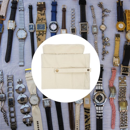 Canvas watch storage bag - canvas,